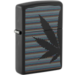 Zippo Cannabis Black Matte 48927