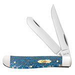 Case Blue Sycamore Wood Mini Trapper 63731 - Engravable
