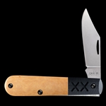 Case Crossroads XR Barlow Tan Richlite w/Black Smooth G-10 53160 - Engravable