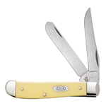 Yellow Handle Mini Trapper 029 CS - Engravable