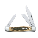 Amber Bone Medium Stockman CS 079 - Engravable