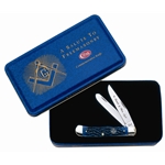 Masonic Blue Bone Trapper in Gift Tin-Engravable