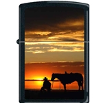 Zippo Cowboy & Horse at Sunset 76520