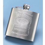 Jack Daniels Embossed Matte Flask 8463