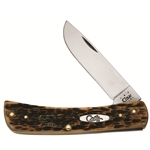 Amber Bone Handle Sod Buster Jr. 245 - Engravable