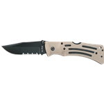 KA-BAR Mule Folder-Black Blade-Combo Edge-Desert Tan Handle 3053