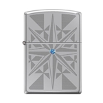 Zippo Star with Blue Swarovski Crystal 48373