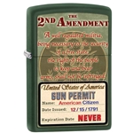 Zippo 2nd Amendment Gun Permit 48272