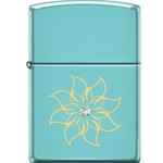 Zippo Flower with White Swarovski Crystal 22399