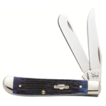 Navy Blue Bone Mini Trapper 2838 - Engravable