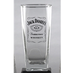 Jack Daniels Label Tall Rocks Glass 5294