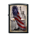 Zippo Soaring Eagle and Statue of Liberty 44587