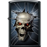 Zippo Skull-Broken Glass 30107