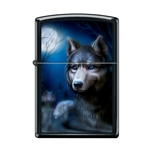 Zippo Wolves Under Moon 35159