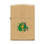 Zippo Dazzling Brass Dragon 13117