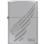 Zippo Engraved Flag 07228