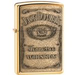 Zippo® Jack Daniels Label-Brass Emblem