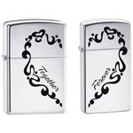 Zippo Together Forever 2 Lighter Set 68604